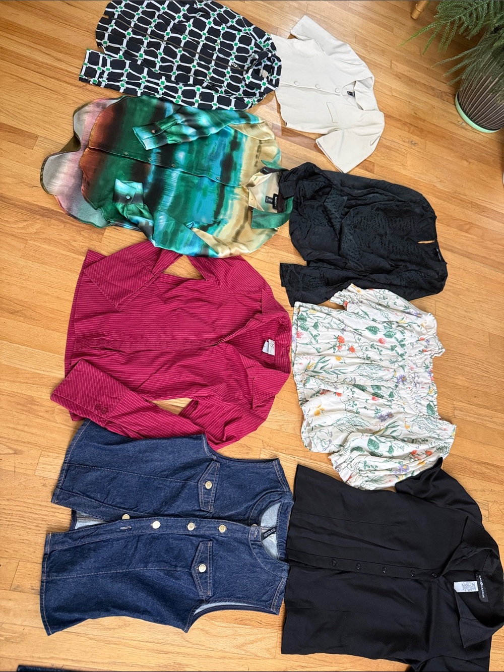 Women's Mixed blouse Tops Bundle size S M